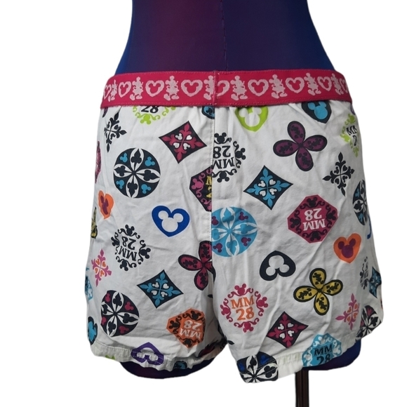 Disney Mickey Mouse Pajama Shorts Size‎ XL Women's E24 - Picture 3 of 7